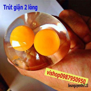 GUDETAMA SQUIShY trứng bóp trút giận 2 lòng cực đáng yêu mochi slime