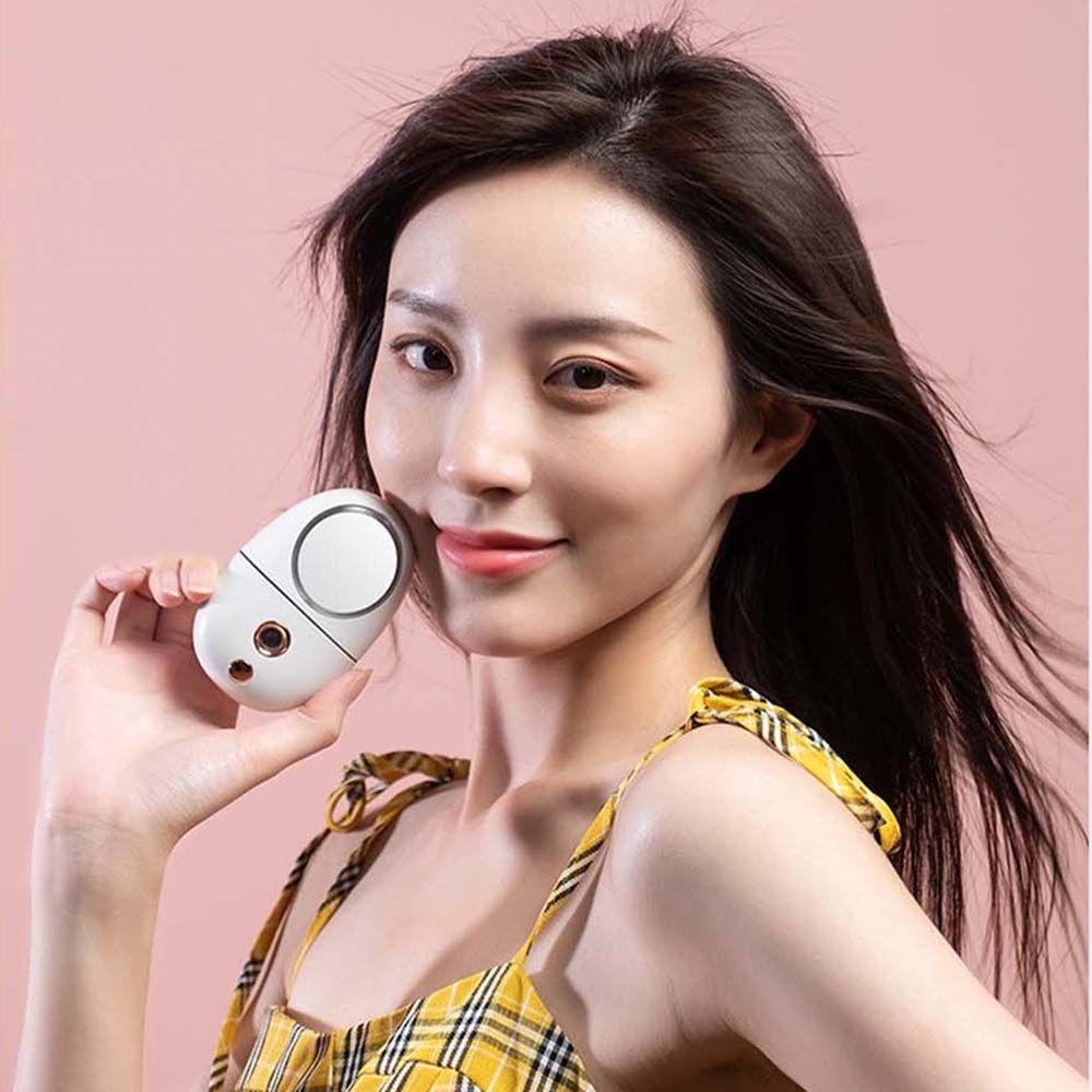 OCEANMAP Máy Xông Hơi Nano Mini Kèm Gương Trang Điểm Chăm Sóc Da Mặt Có Thể Sạc Lại Bằng Cổng USB