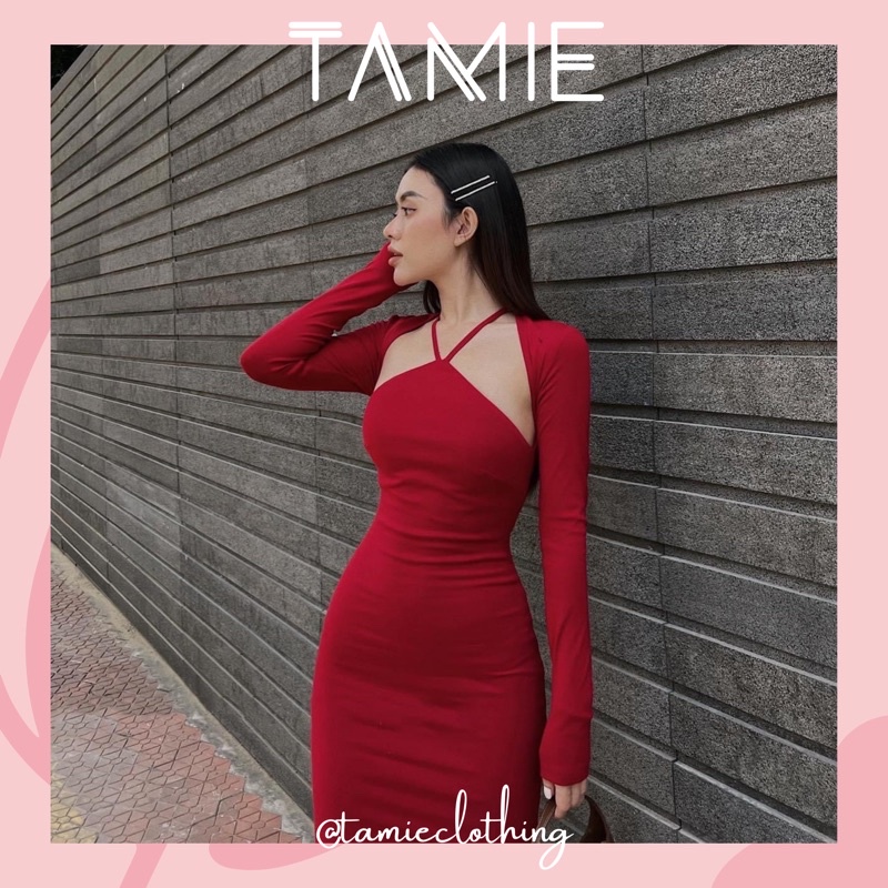 Đầm Body Cổ Yếm Kèm Croptop Tay Dài TAMIEclothing | BigBuy360 - bigbuy360.vn