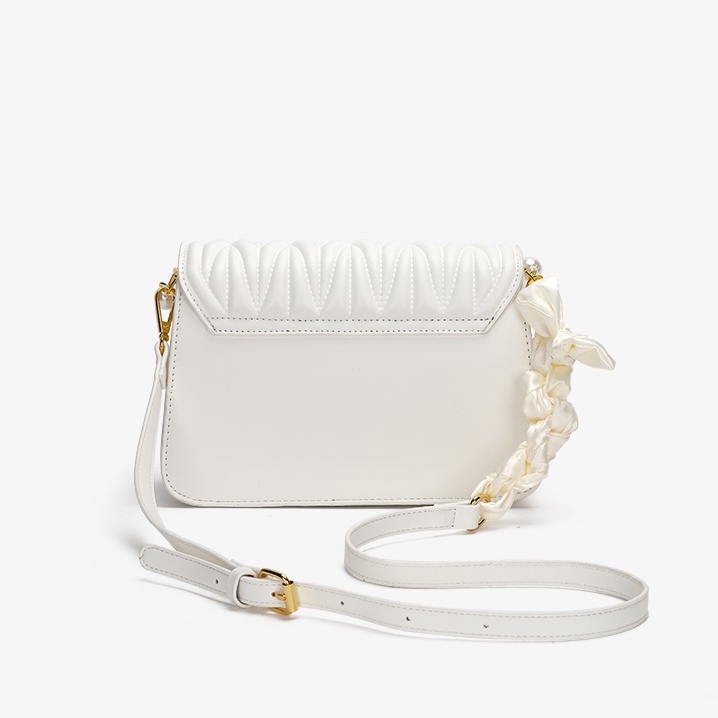 🌸Hàng Order🌸 Túi Xách Nữ CEEKAY Da Vân Quai Da Phối Xích Quấn Nơ Quai Sách Đính Hạt Sang Chảnh Nữ Tính 🌸Hàng Quảng Châu