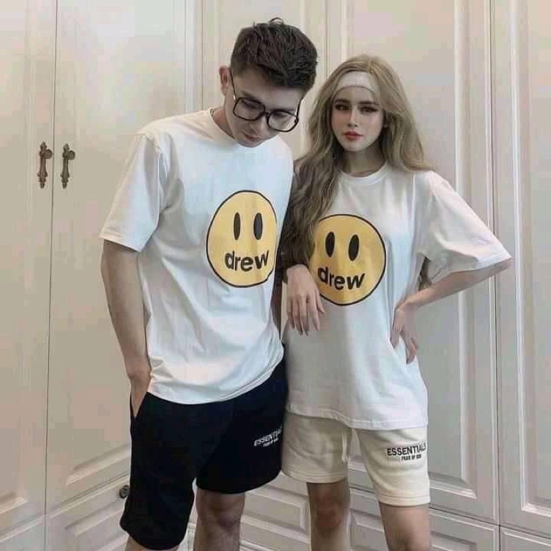 ÁO CẶP COUPLE DREW COTTON IN NHIỆT CAO CẤP GIÁ TẬN XƯỞNG