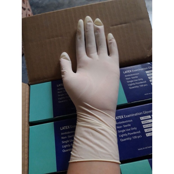 Găng tay y tế Duy Hàng_LATEX Hộp 50 đôi (100 cái)