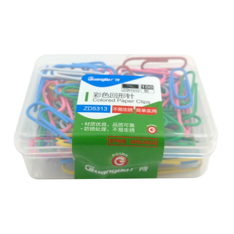 Ghim cài màu hộp nhựa  29mm Guangbo ZD5313