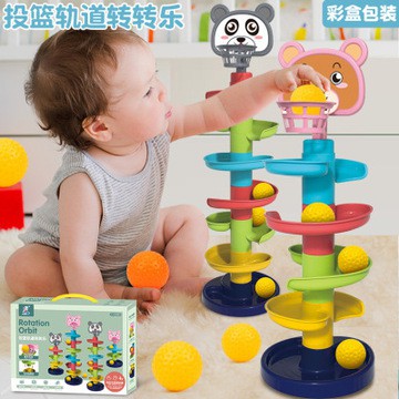 Cầu Trượt Thả Bóng Xoay Tròn 5 Tầng 10 Bóng, Tháp bóng lăn và đồ chơi bóng xoay, Đồ chơi giáo dục, vận động cho bé yêu