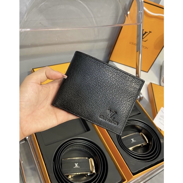 Set Thắt Lưng Nam Lv kèm ví nam Fullbox kèm túi giấy hãng