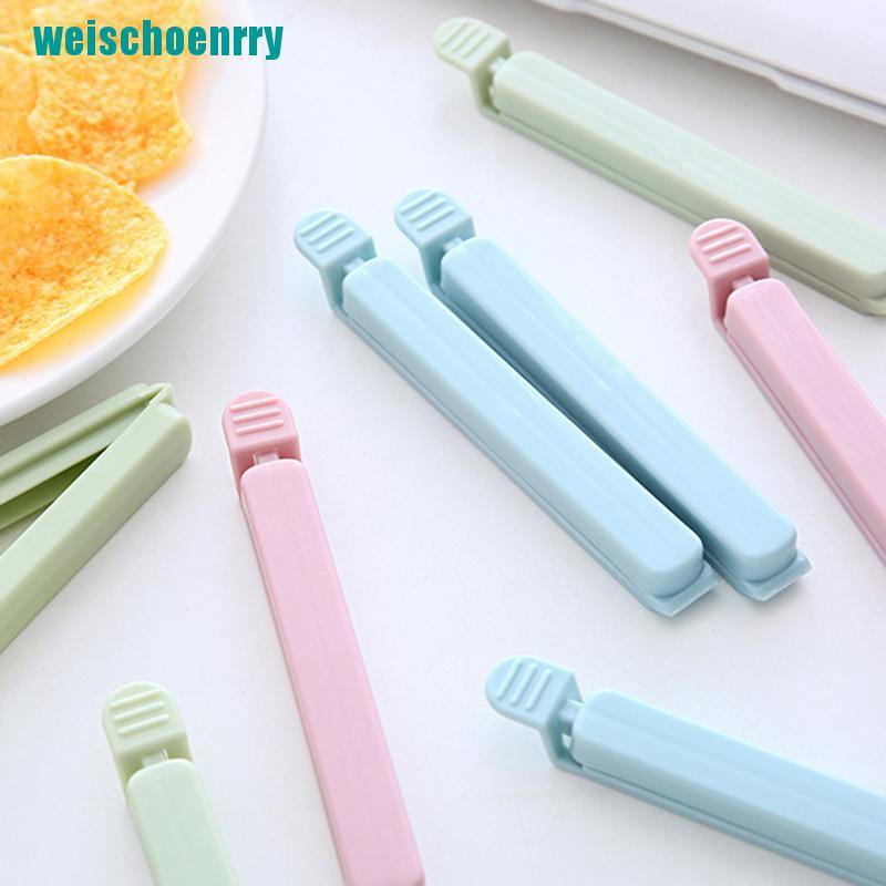 Rér●Set 5 Kẹp Miệng Túi Bảo Quản Thực Phẩm Bằng Nhựa Màu Trơn