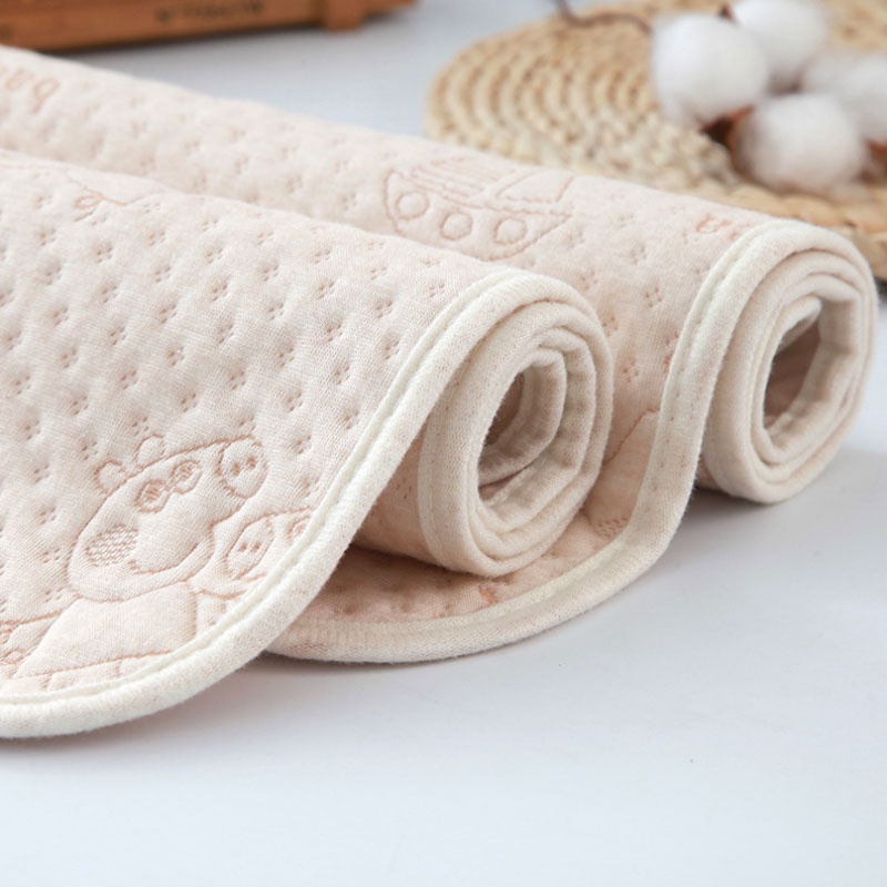 Tấm Lót Chống Thấm Cho Bé Chất Liệu Cotton Hữu Cơ Tự Nhiên 4 Lớp, Thoáng Khí