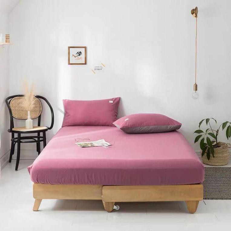 Sét ga gối cotton Tici phong cách hàn Quốc,ga gối nhập khẩu,miễn phí bo chun theo size giường