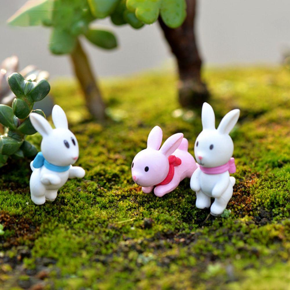 Mô Hình Thỏ Bunny Mini Bằng PVC Trang Trí Sân Vườn
