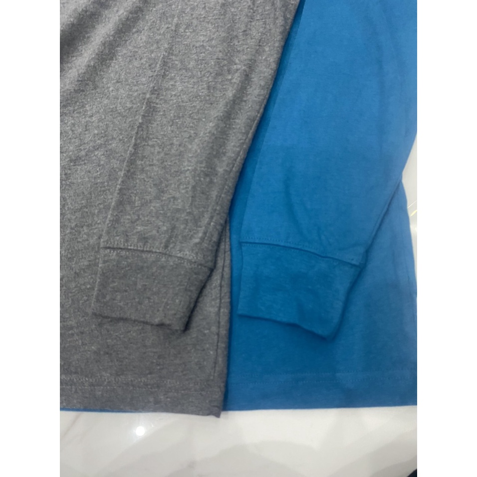 Áo phông nam xuất dư 100% cotton dài tay nhiều màu VNXK