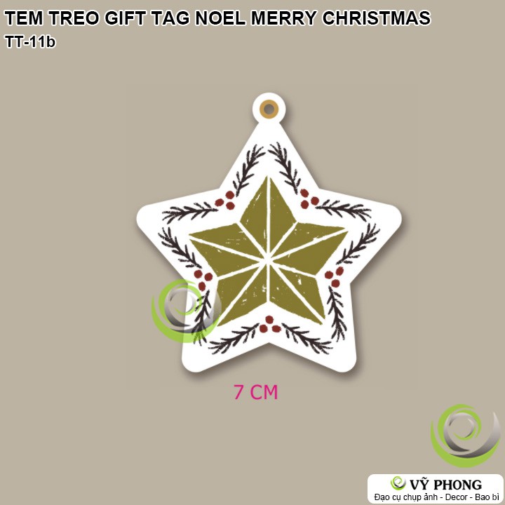 SET 10 TEM TREO GIFT TAG TREO NOEL MERRY CHRISTMAS GIÁNG SINH TRANG TRÍ ĐÓNG GÓI BAO BÌ HỘP QUÀ TẶNG TT-11