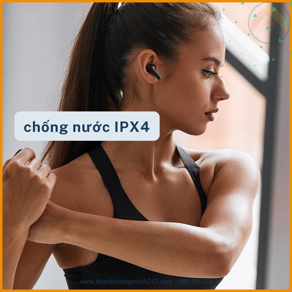 Tai nghe không dây True-wireless Aukey EP-M1 bluetooth 5.0 chống nước IPX4 màu đen