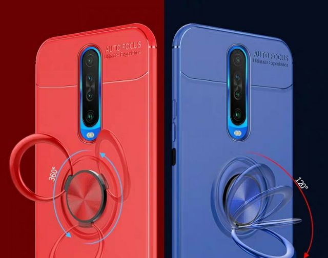 Ốp lưng Redmi K30 / K40 / Poco F3 chống sốc Nhẫn giá đỡ hiệu Auto Focus cao cấp