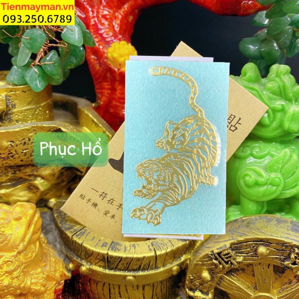 Linh phù dán điện thoại PHỤC HỔ phong thủy bình an