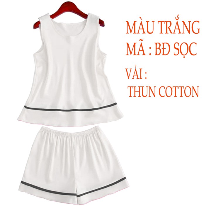 [Mã FAGREEN245 giảm 10% tối đa 30K đơn 99K] Bộ quần Short Áo 3 lỗ Sọc ngang ( Thun Cotton) | BigBuy360 - bigbuy360.vn