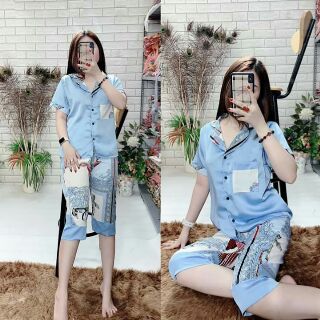 ĐỒ BỘ TAY LỞ LỤA SATIN SIÊU ĐẸP