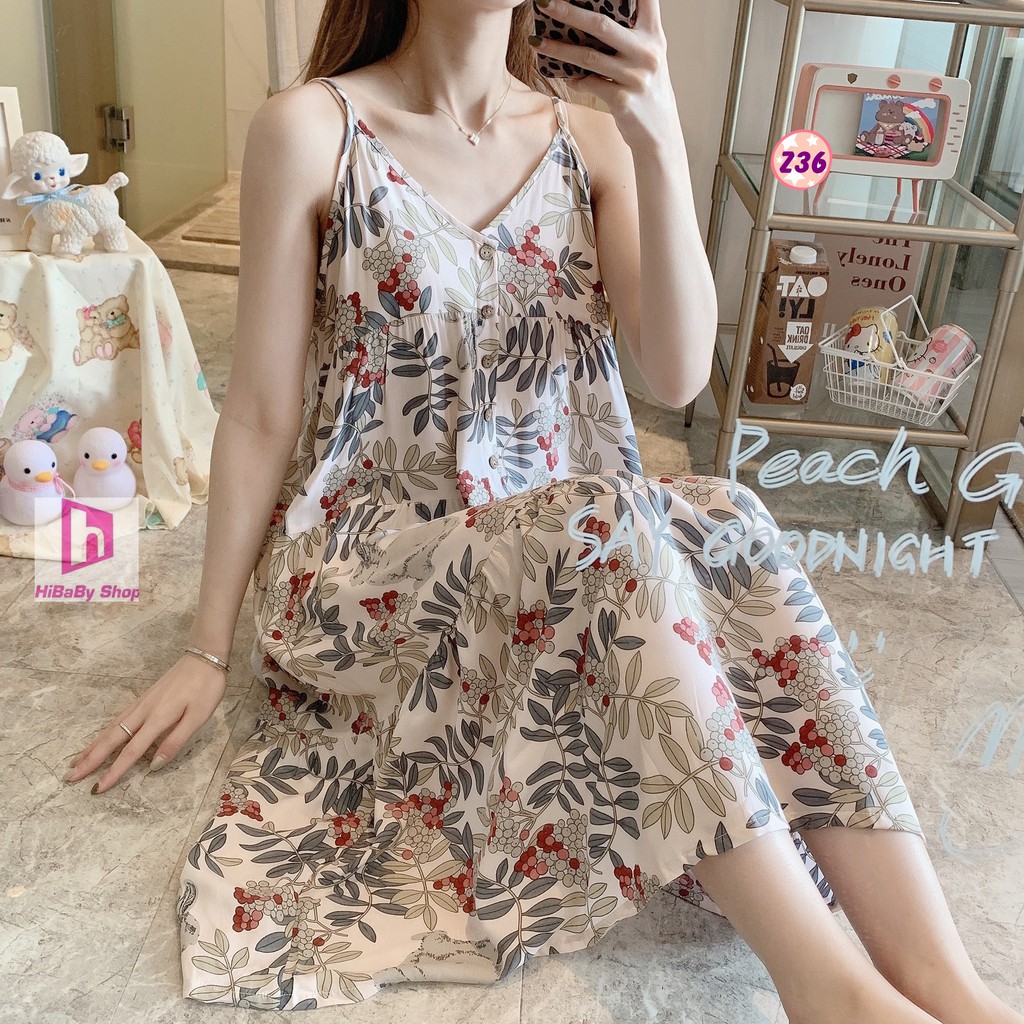 Váy Lanh 2 Dây Có cài Cúc, Dây diều chỉnh Dáng Rộng Z36 | BigBuy360 - bigbuy360.vn