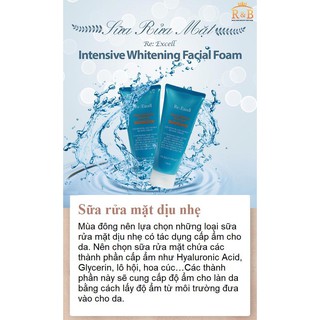 Sữa rửa mặt làm sạch sâu trắng da rb