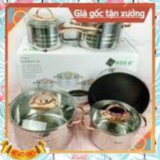BỘ NỒI INOX 5 MÓN BRASS
