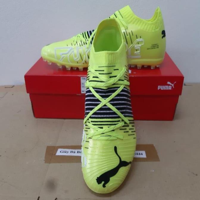 Giày Đá Bóng, Sân Cỏ Nhân Tao, Puma Future Z 1.1 MG Xanh Chuối 👗 ,