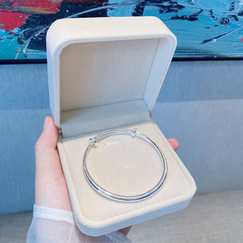 Lắc tay bạc S925 nam nữ - Vòng tay nam nữ bạc Ý - Lắc tay đôi basic, thanh lịch ZaZa.accessories