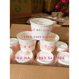 50 bát giấy 1000ml đựng bún phở - mì cay - mì trộn ( có nắp )