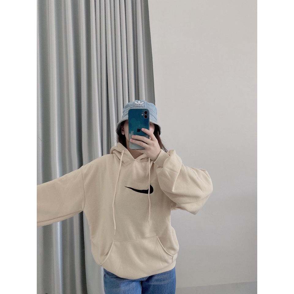 Áo hoodie Nike nữ nam tick thêu xịn, áo hoodie chất nỉ dày dặ,tốt,bền GZHD055 Store Q&amp;P