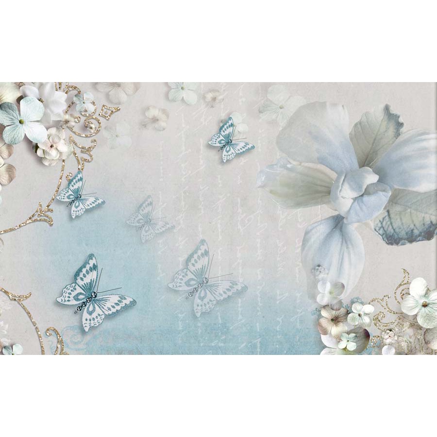 Tranh dán tường vải lụa 3D giành cho Trà chanh in theo kích thước yêu cầu – Không giới hạn kích thước