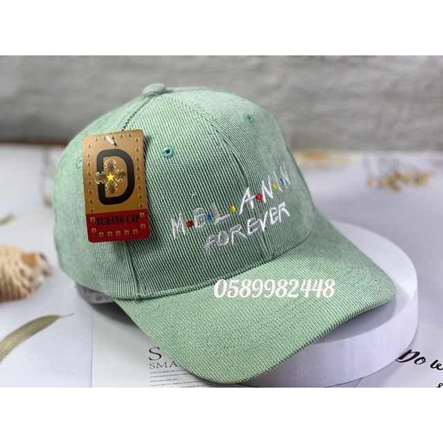 Mũ lưỡi trai Nón kết nhung thêu chữ frorever chấm chất nỉ cao cấp form unisex nam nữ Hàn quốc hot 2022Siêu rẻ 1996)