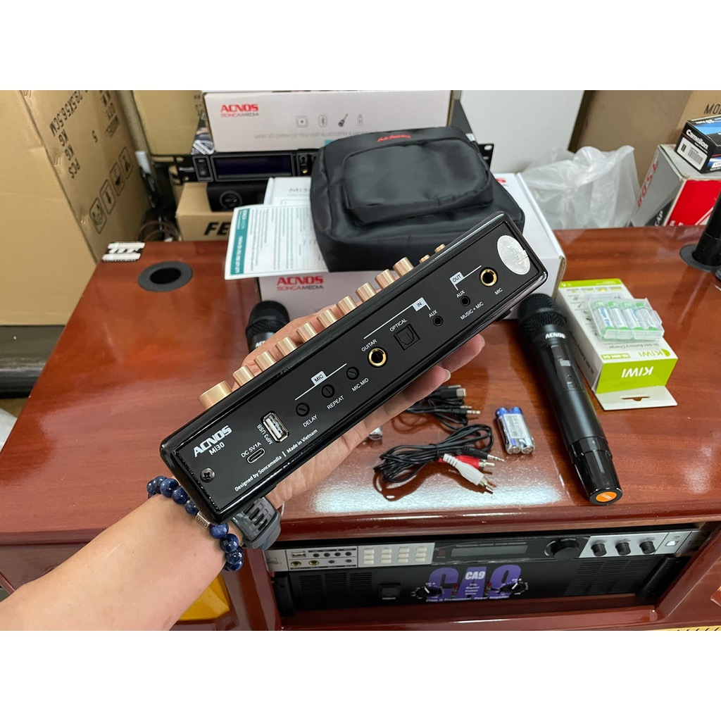 Vang số chỉnh cơ Acnos Mi30 - Tích hợp Micro