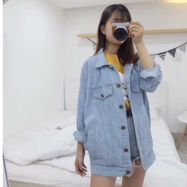 áo khoác jean unisex FOME RỘNG cực hot nhiều màu 6600