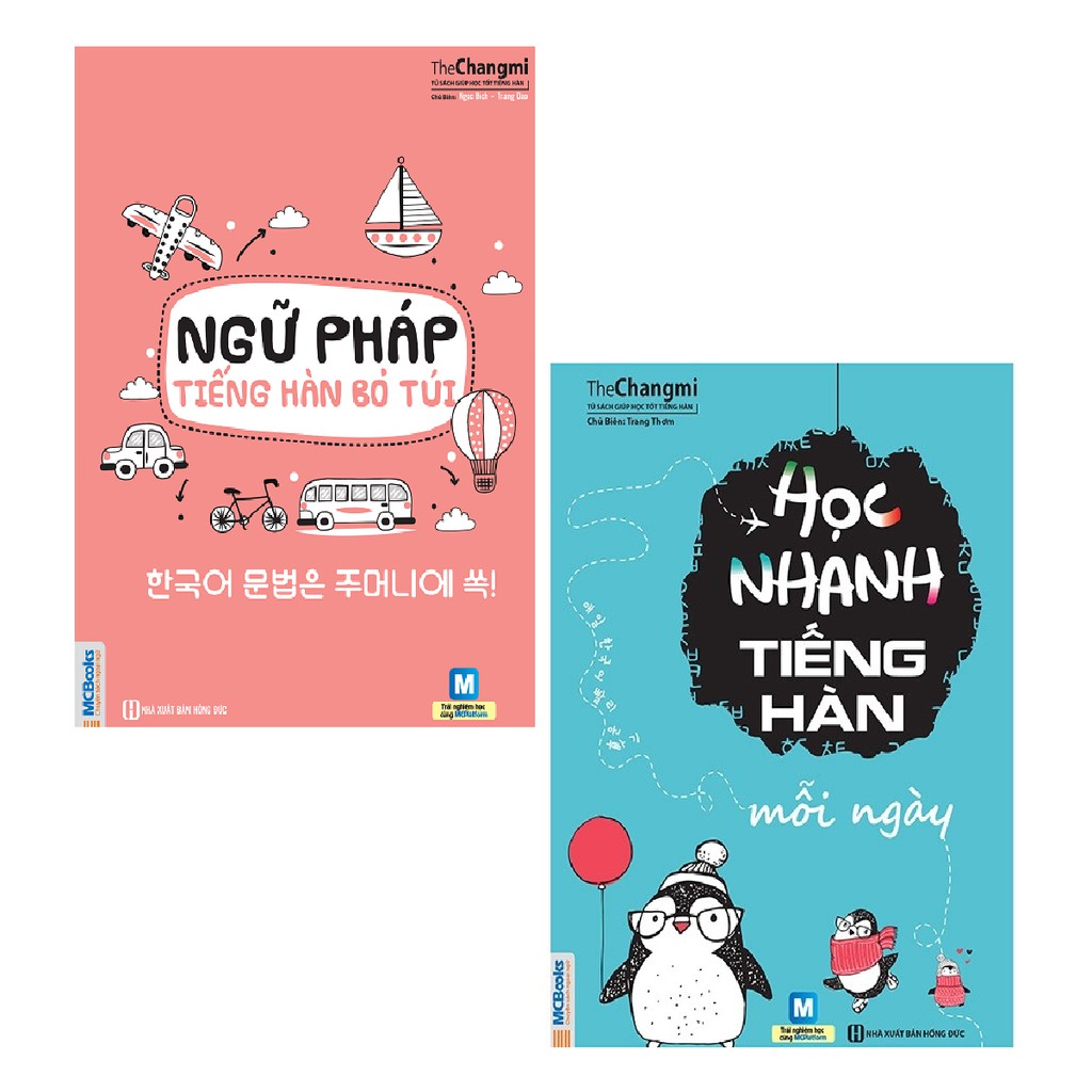 Sách MCBooks - Combo Ngữ Pháp Tiếng Hàn Bỏ Túi + Học Nhanh Tiếng Hàn Mỗi Ngày ( 2 cuốn )