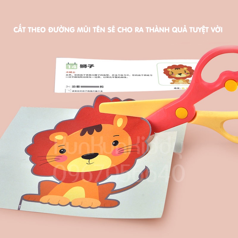BỘ CẮT GIẤY THỦ CÔNG PHÂN CẤP CHO BÉ