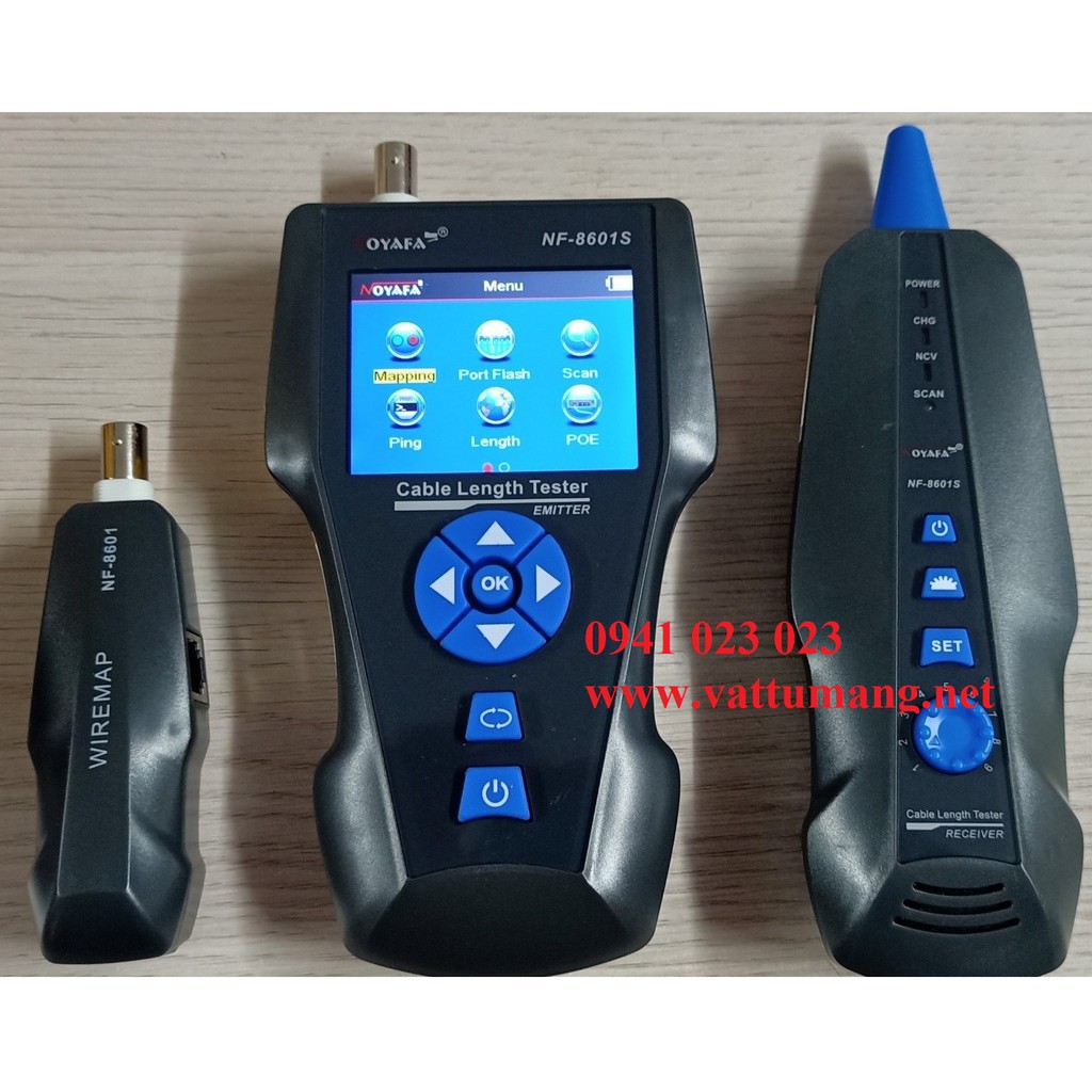 Bộ test dây mạng đa năng NF-8601S chính hãng Noyafa. Bảo hành 12 tháng