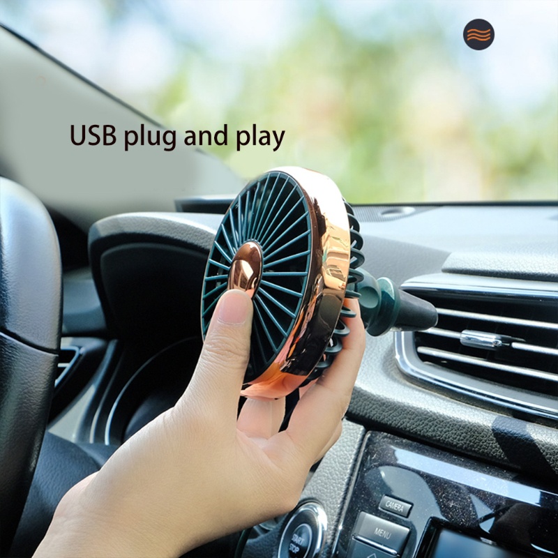 Quạt Làm Mát Mini 3 Tốc Độ Cổng USB 5V Cho Xe SUV / Xe Tải