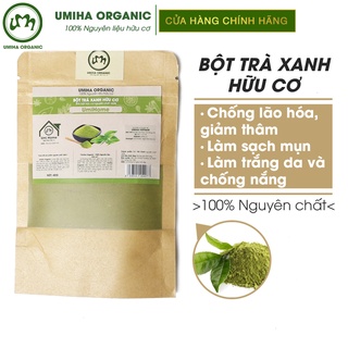 Bột Trà Xanh đắp mặt nạ hữu cơ UMIHA nguyên chất 40G | Green Tea Powder 100% Organic