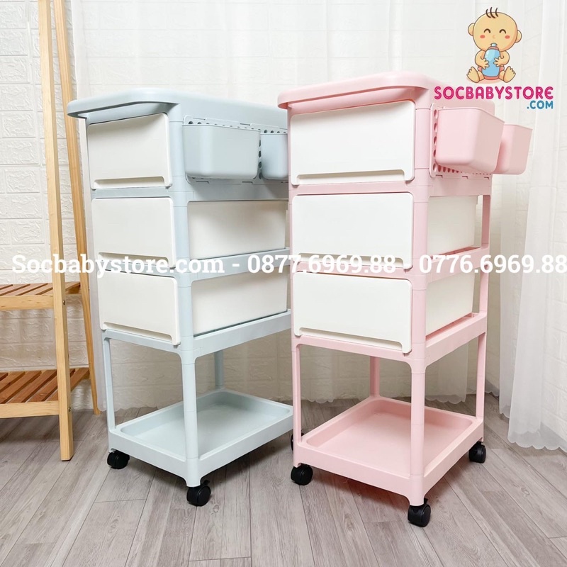 Kệ 4 tầng Pastel Sasa 87,5*32*46cm