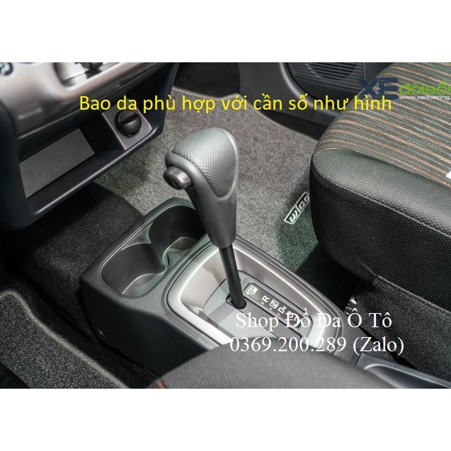 [UY TÍN] Combo bọc da cần số phanh tay Toyota Wigo tự động (AT) bằng da bò, nhiều mầu sắc, hàng việt bảo hành 12 tháng