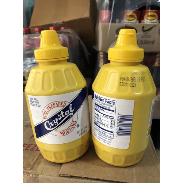 Mù tạt vàng hiệu Crystal – lọ 454g