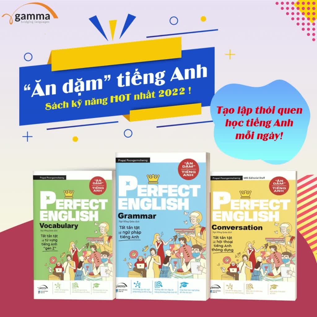 Sách > Ăn Dặm Tiếng Anh - Perfect English: Vocabulary + Conversation + Grammar (Combo 3 Cuốn Tùy Chọn) | BigBuy360 - bigbuy360.vn