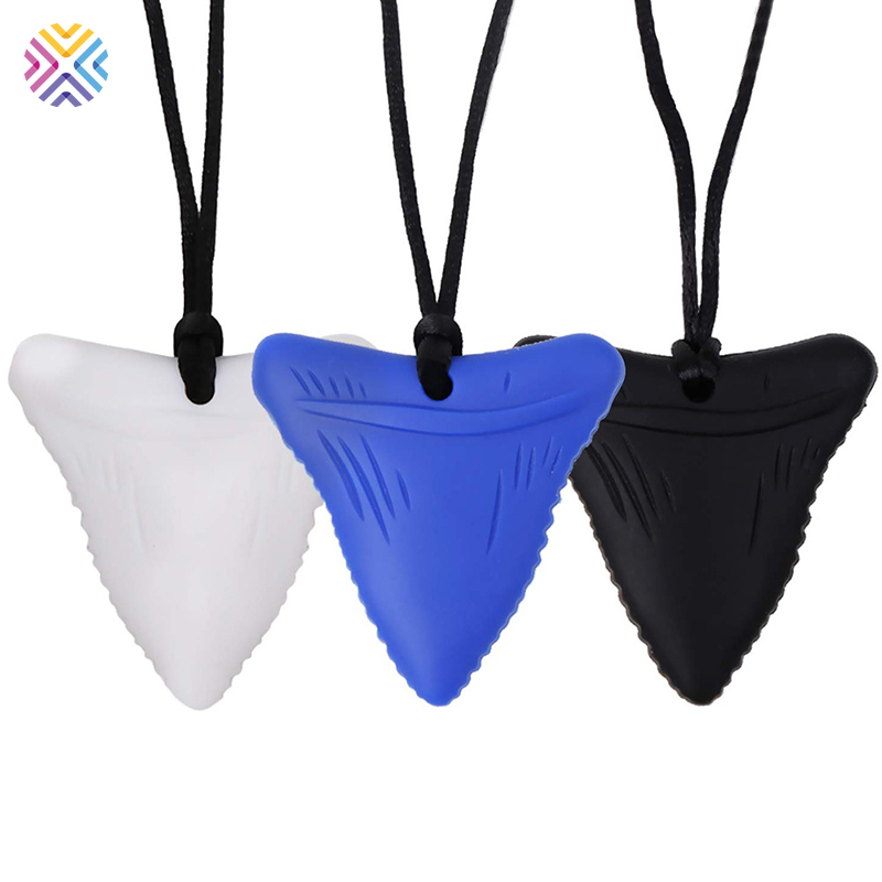 Silicone Vòng Cổ Silicon Hình Cá Mập Cho Bé Gặm Răng Jp6