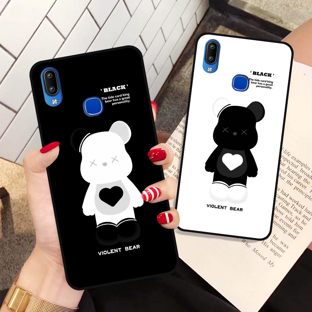 Ốp Vivo Y91 / Y91c / Y93 / Y95 in hình họa tiết Mountain, Be@rbrick dễ thương (T13 - T18)