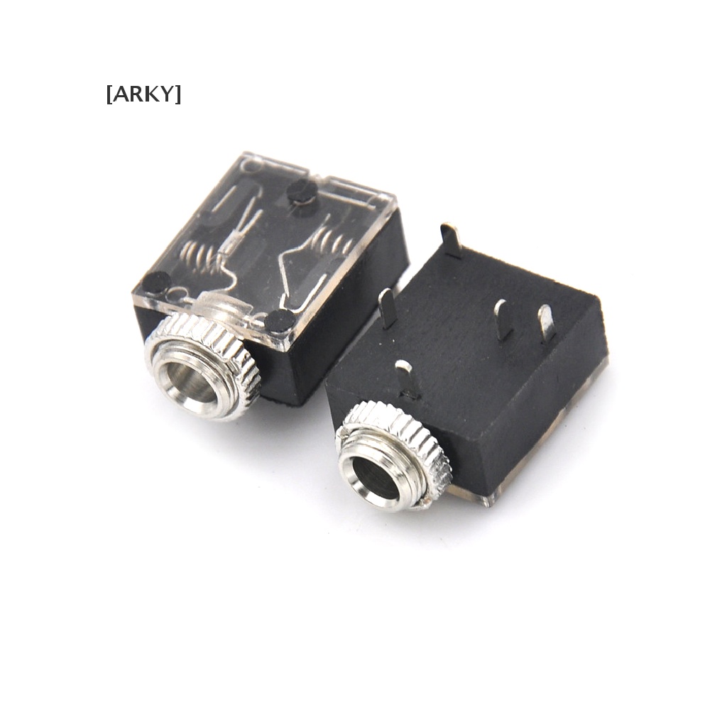 Set 10 Giắc Cắm Tai Nghe 3.5mm Kèm Đai Ốc 5 Pin PCB