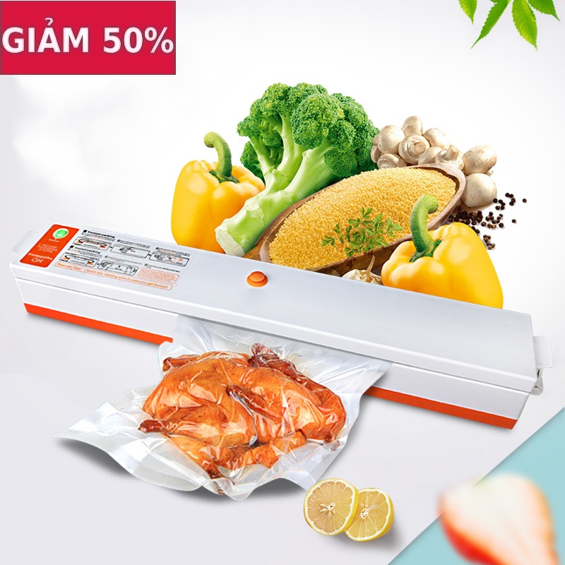 Máy Hút Chân Không Fresh Pack Pro MINI Gia Đình + Hàng Chuẩn + Công Nghê Nhật Bản + Hút Xong Tự Động Hàn Miệng Túi