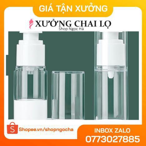 Chai Chiết Mĩ Phẩm ❤ GIÁ TẬN GỐC ❤ Chai nhựa xịt giọt hút chân không 30ml chiết mỹ phẩm , phụ kiện du lịch