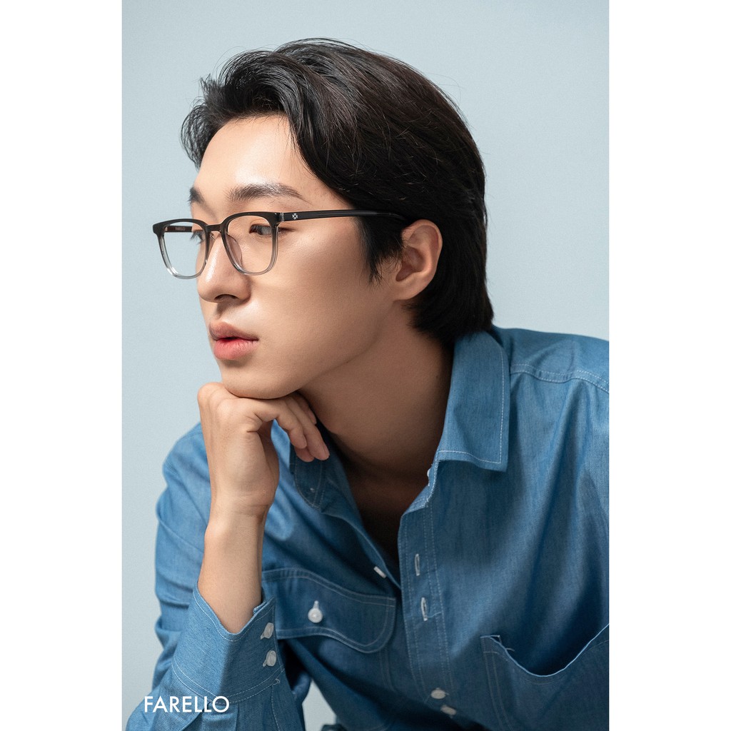 Gọng kính nam nữ cao cấp FARELLO Forest mắt vuông bo tròn Acetate màu sắc thời trang | BigBuy360 - bigbuy360.vn