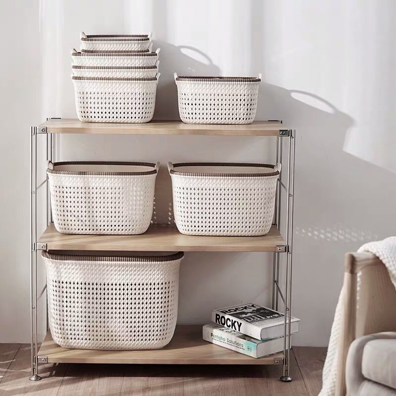Rổ nhựa giả đan mây nhiều size