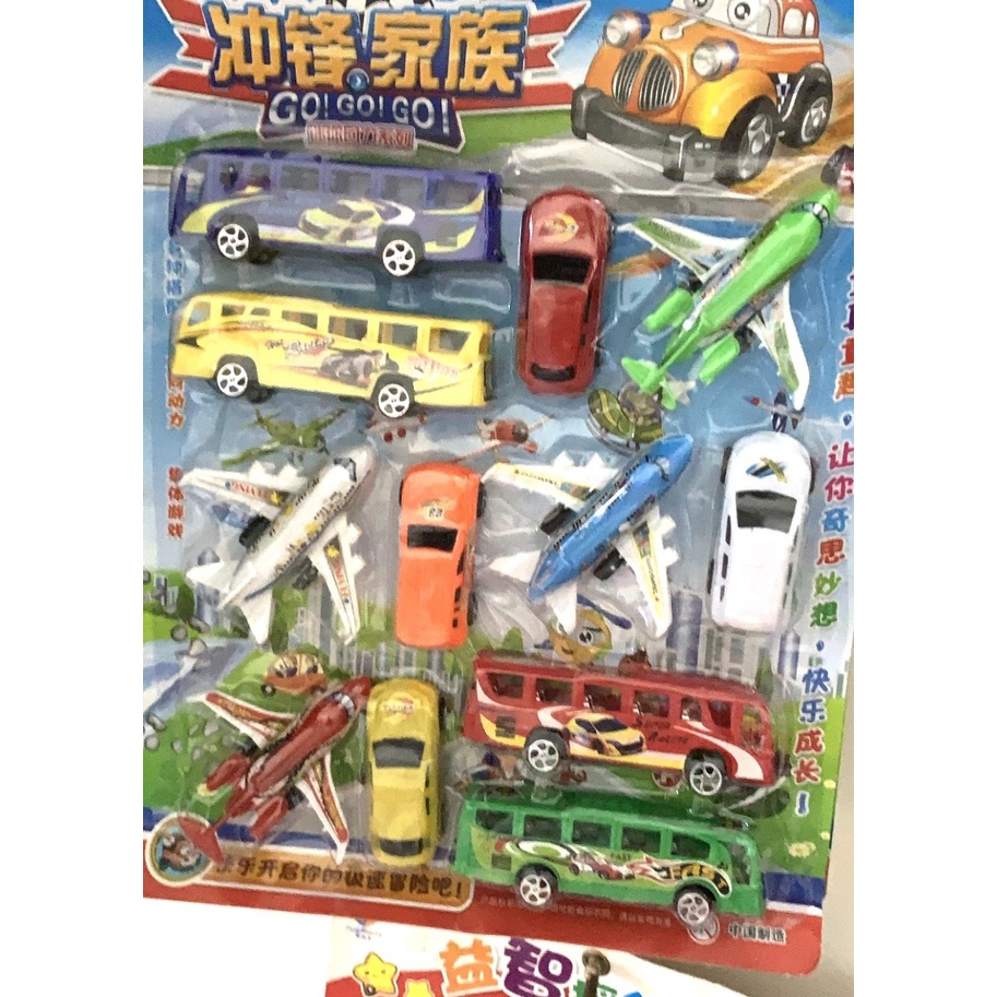 Đồ chơi ôtô, máy bay _ Đồ chơi bộ sưu tập phương tiện giao thông cho bé