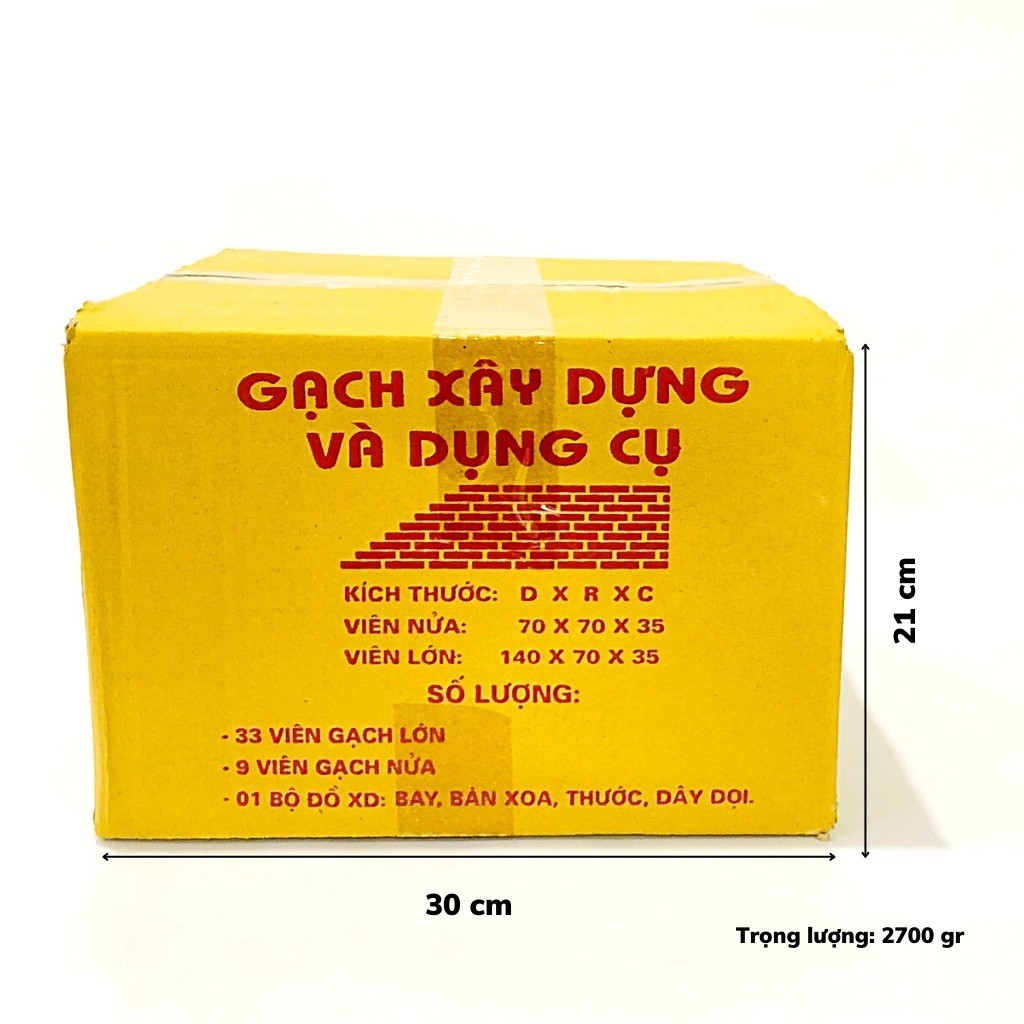 Thùng gạch xây dưng bằng nhựa đồ chơi mầm non thông tư 02