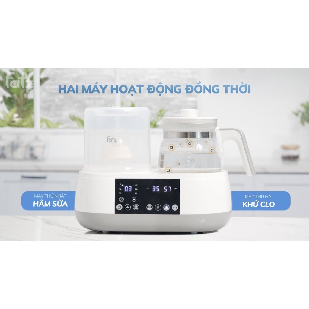 Máy đa năng điện tử Multimax 1 FB9002SJ Fatzbaby (Hâm sữa Khử trùng Hầm chậm Nấu cháo Hâm nóng thức ăn,..)